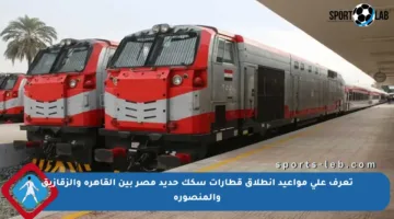 تعرف على مواعيد انطلاق قطارات سكك حديد مصر بين القاهرة والزقازيق والمنصورة